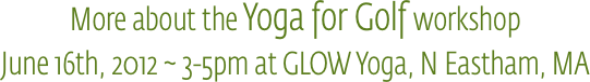 More about the Yoga for